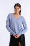 V-Neck Slouchy Cashmere Sweater