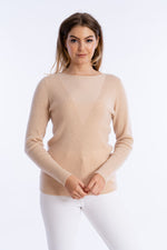 Cashmere Sweater with Reverse-V