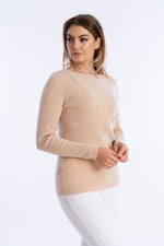Cashmere Sweater with Reverse-V