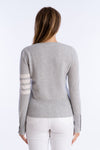 Striped Armband Cashmere Sweater