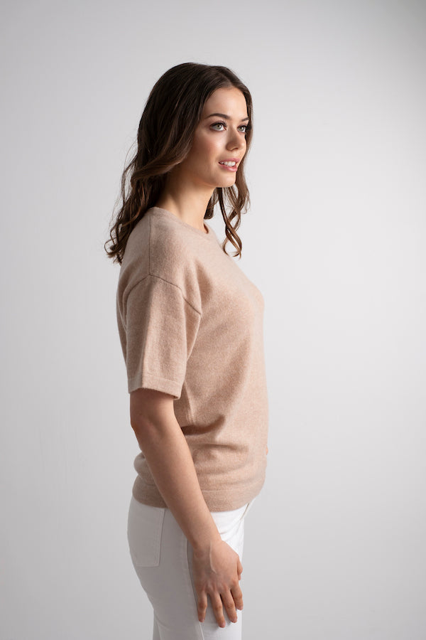 Short Sleeve Cashmere Sweater