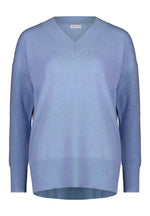 Rib Sleeve V-Neck Cashmere Sweater