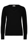 V-Neck Fitted Cashmere Sweater
